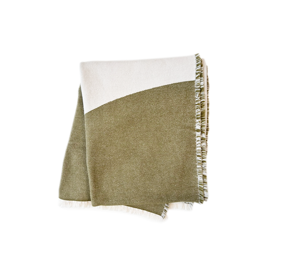 Bogar teppi grænt / natur