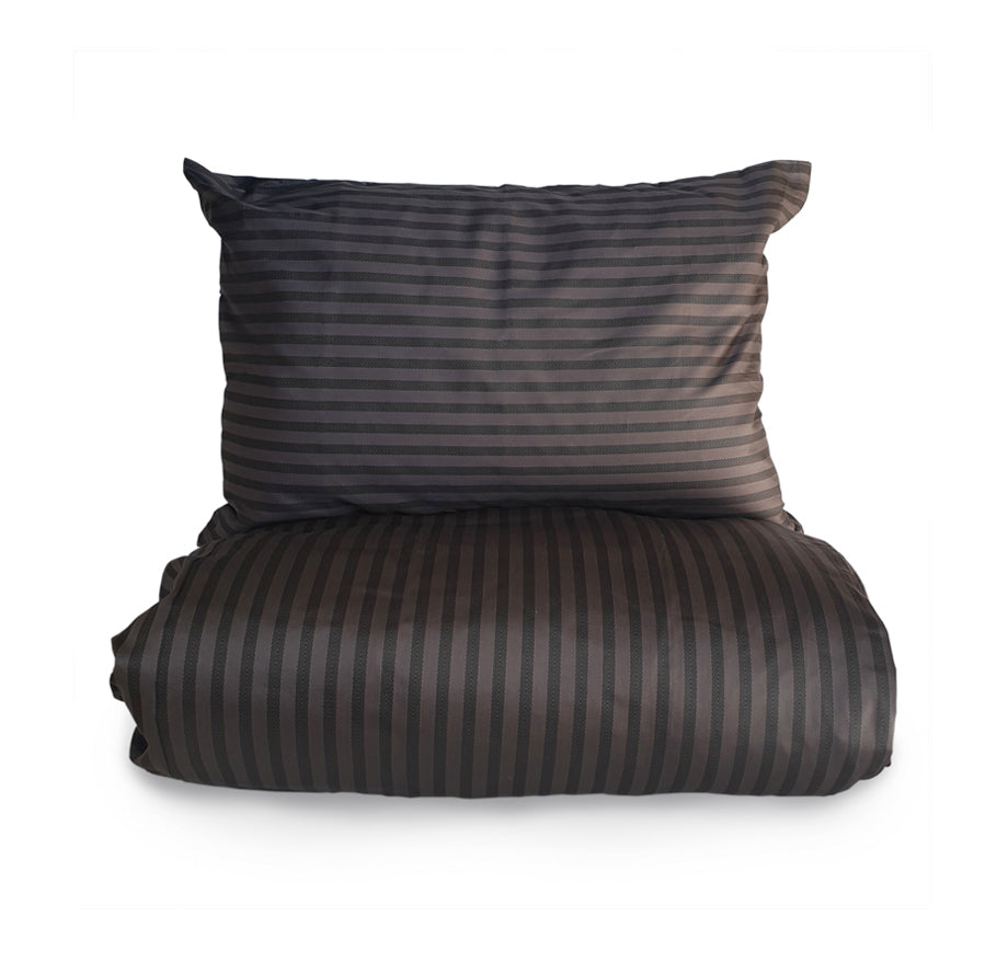 Rendur Sængurver dökk grátt / svart