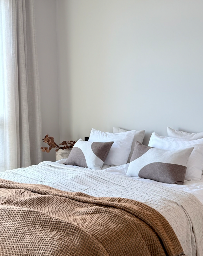 Skjól Rúmteppi natur