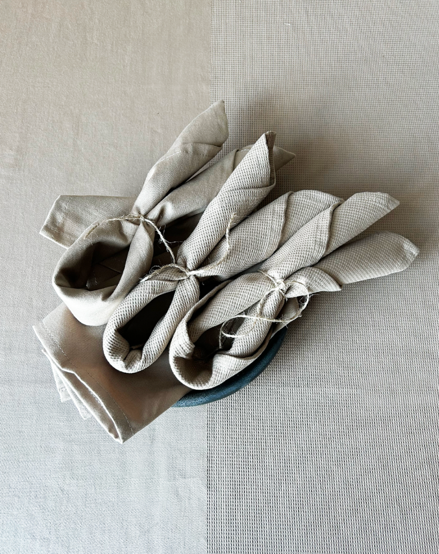 Braut tauservíettur 2pk taupe