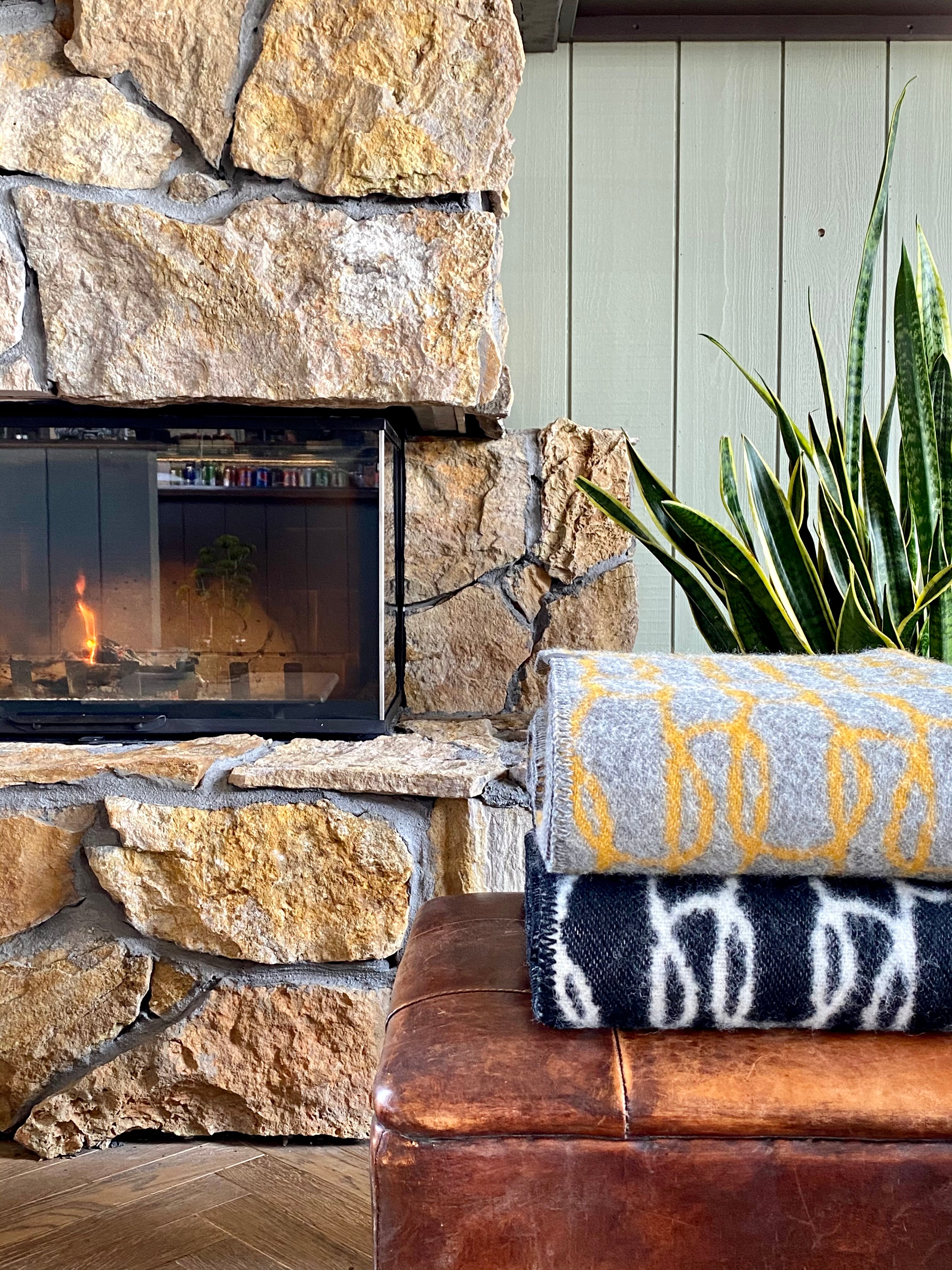 Loops Ullarteppi grátt/beige