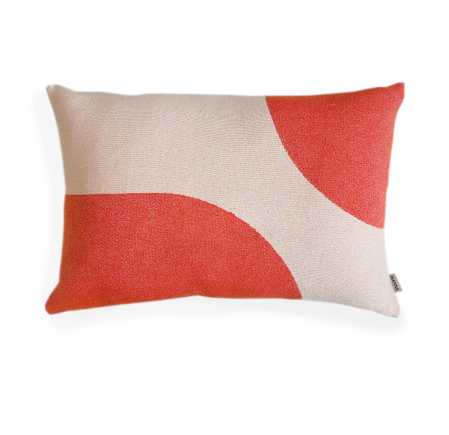 Bogar púði kóral / beige