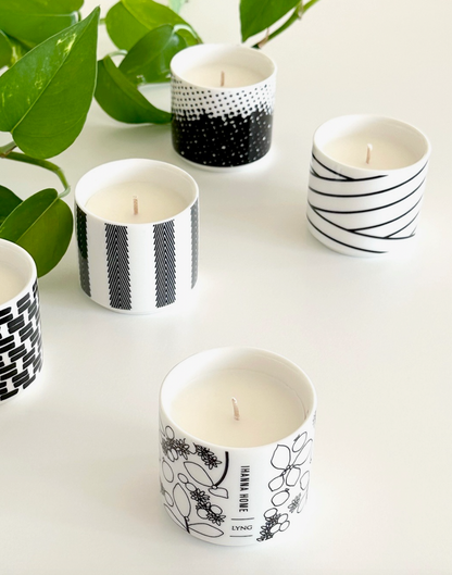 3 pk Gjafasett ilmkerti Lyng, Rendur, Öldur