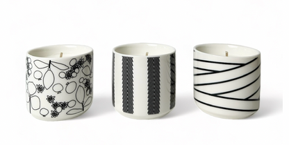 3 pk Gjafasett ilmkerti Lyng, Rendur, Öldur