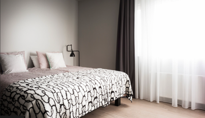 Loops Ullarteppi svart / hvítt