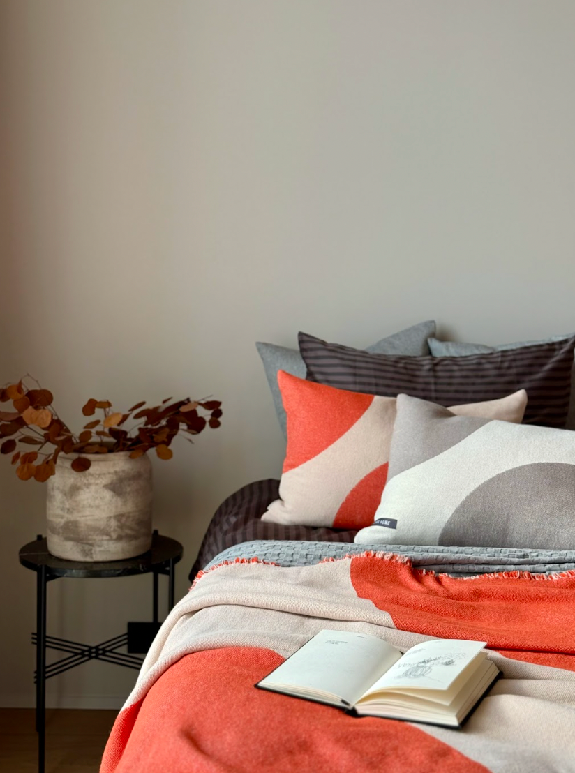 Rendur Sængurver  dökk grátt / svart