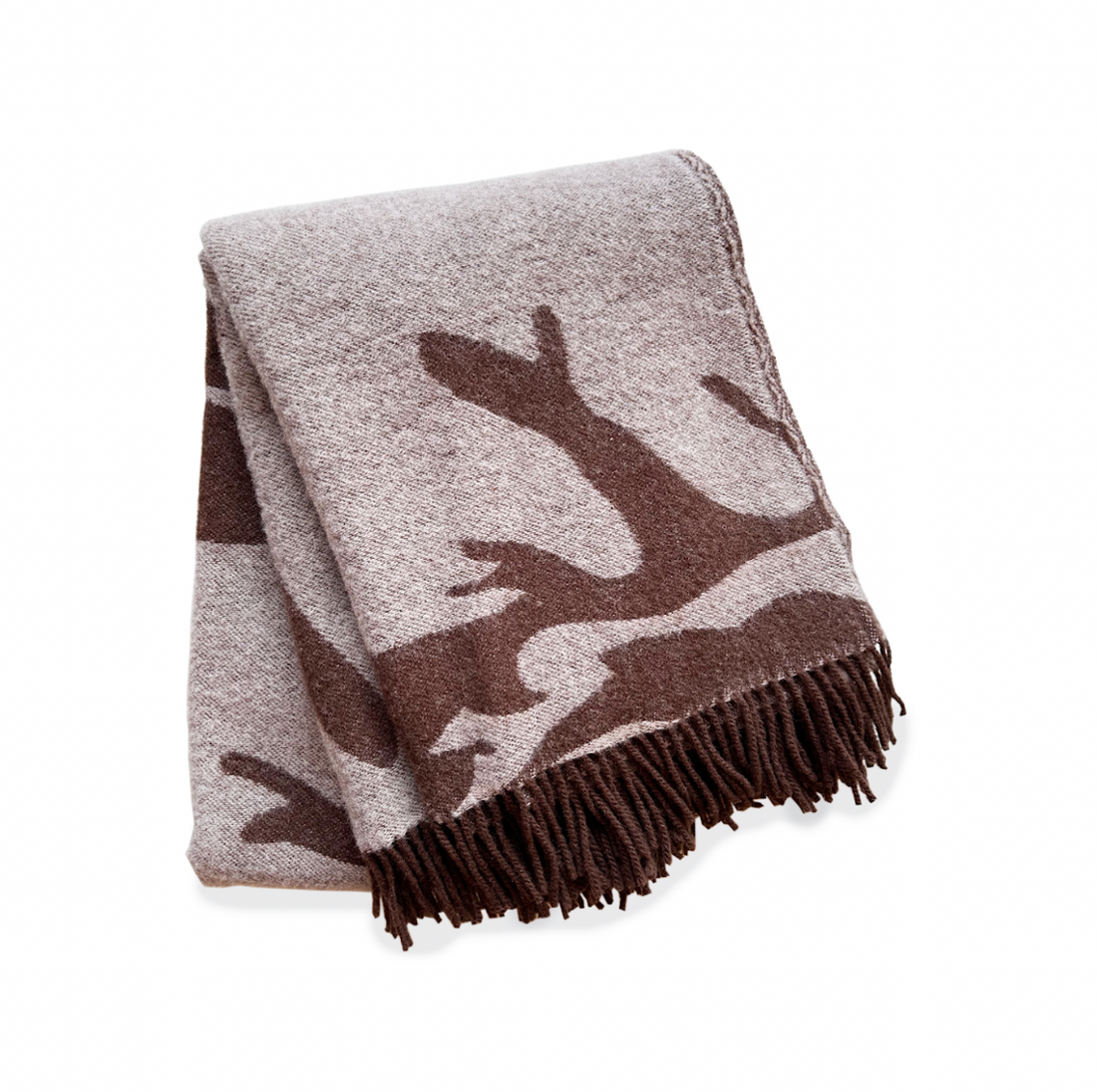 Þari Ullarteppi beige/brúnn