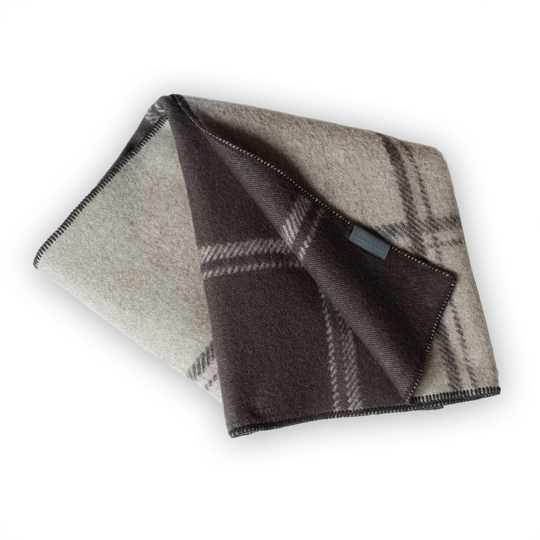 Bústaður Ullarteppi grátt / beige