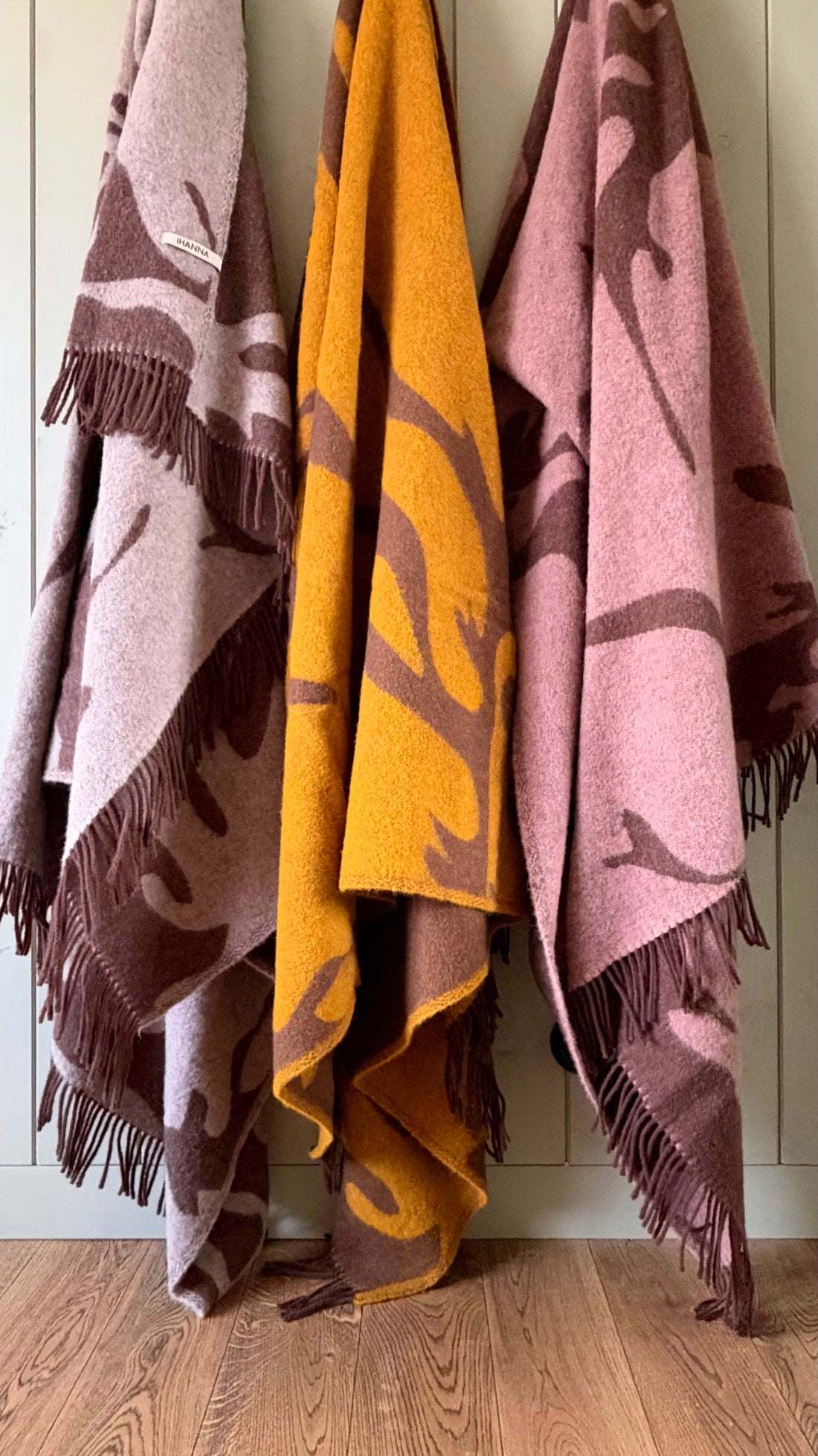 Þari Blanket mustard/brown