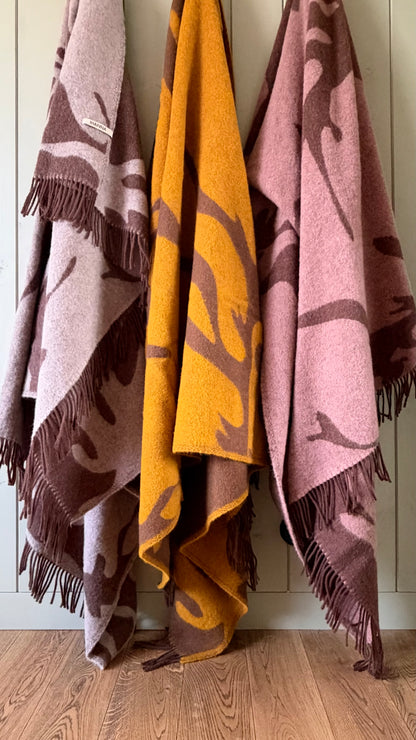 Þari Blanket pink/brown
