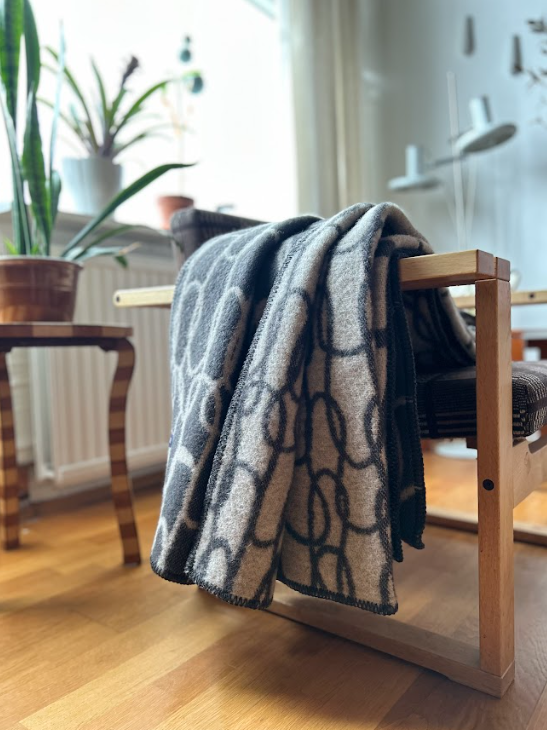 Loops Ullarteppi grátt/beige